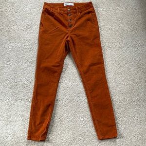 Old Navy rockstar, super skinny, high rise, corduroy pants Copper Size 8